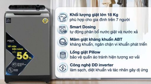 tinh nang May Giat Aqua AQW DR180UHT.PS Inverter 18Kg
