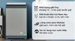tinh nang May Giat Aqua AQW F91GT.S 9 Kg
