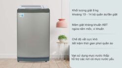tinh nang May Giat Aqua AQW KS80GT.S 8 Kg