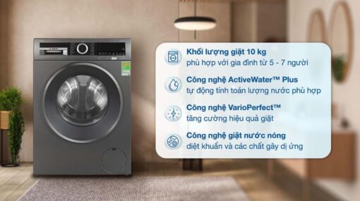 tinh nang May Giat Bosch WGG254A0VN Series 6 10 kg