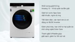 tinh nang May Giat Midea MFK95 1401WK Long Ngang Inverter 9.5 Kg