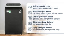 tinh nang May Giat Samsung WA12CG5745BVSV Inverter 12Kg