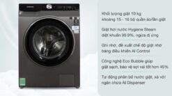 tinh nang May Giat Samsung WW10T634DLXSV Inverter 10Kg