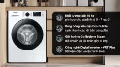tinh nang May Giat Samsung WW10TA046AESV Inverter 10Kg 9