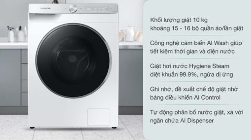tinh nang May Giat Samsung WW10TP44DSHSV Inverter 10Kg