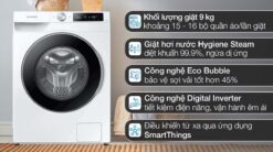 tinh nang May Giat Samsung WW90T634DLESV Inverter 9Kg