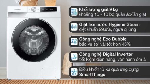 tinh nang May Giat Samsung WW90T634DLESV Inverter 9Kg