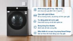 tinh nang May Giat Say Samsung WD21B6400KVSV Bespoke Inverter Giat 21Kg Say 12Kg