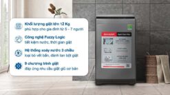 tinh nang May Giat Sharp ES W12NV GY 12kg