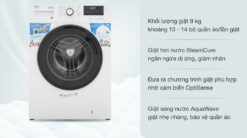 Máy giặt Beko WCV9612XB0ST 9kg Inverter
