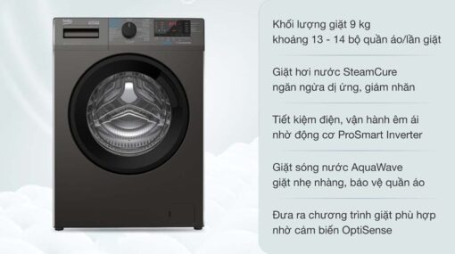tinh nang May giat Beko WCV9614XB0STM 9kg Inverter