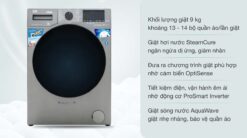 tinh nang May giat Beko WCV9749XMST 9kg Inverter