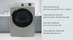 tinh nang May say quan ao Beko DA9112RX0MB 9Kg