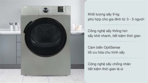 tinh nang May say quan ao Beko DA9112RX0MB 9Kg