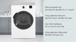 tinh nang May say quan ao Beko DA9112RX0WB 9kg