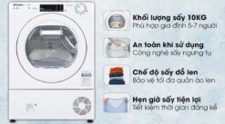 tinh nang May say quan ao Candy CSO C10TE S 10Kg