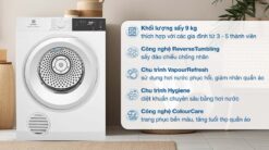 tinh nang May say quan ao Electrolux EDS904H3WC 9Kg