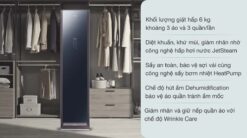 tinh nang Tu Say Cham Soc Quan Ao Samsung DF60R8600CGSV