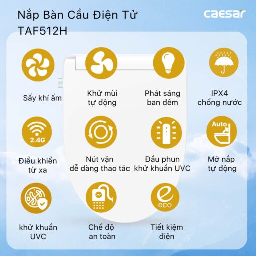 tinh nang cua Nap bon cau thong minh CAESAR TAF512H 2