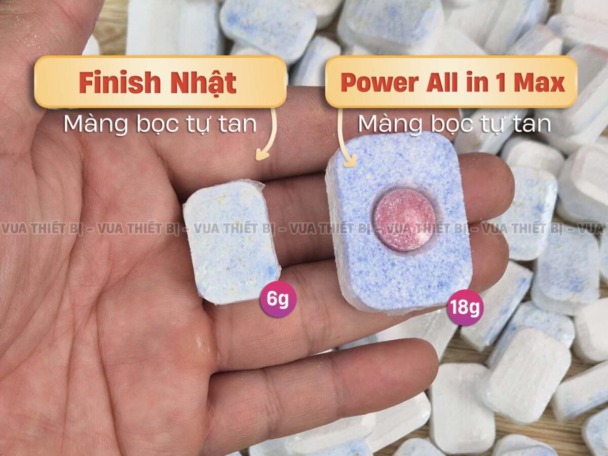 Viên rửa bát FINISH Power All In 1 Max túi 110 / 100 / 56 / 50 viên - Ảnh 11