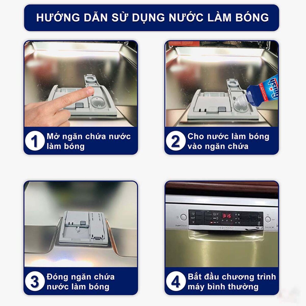 Nước làm bóng FINISH chai 800ml 400ml hương chanh - Ảnh 5