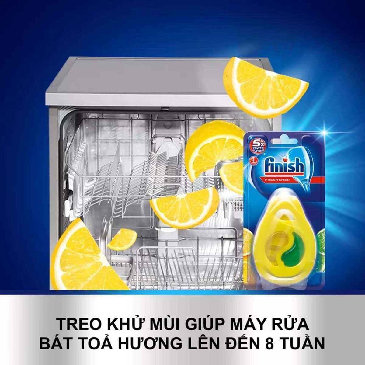 Tinh dầu treo khử mùi máy rửa bát FINISH - Ảnh 4