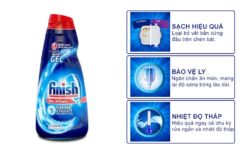 Tinh nang Gel rua bat FINISH Power All in 1 max chai 650ml 1