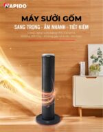 Máy sưởi gốm Rapido RCH-2000SDB đặt sàn - Ảnh 10