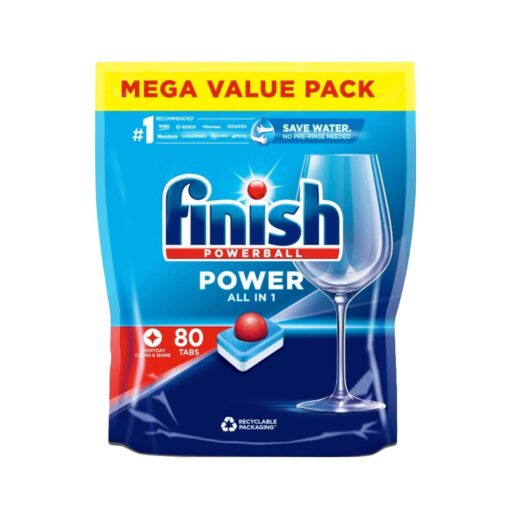 Viên rửa bát FINISH Power All in 1 túi 80 viên