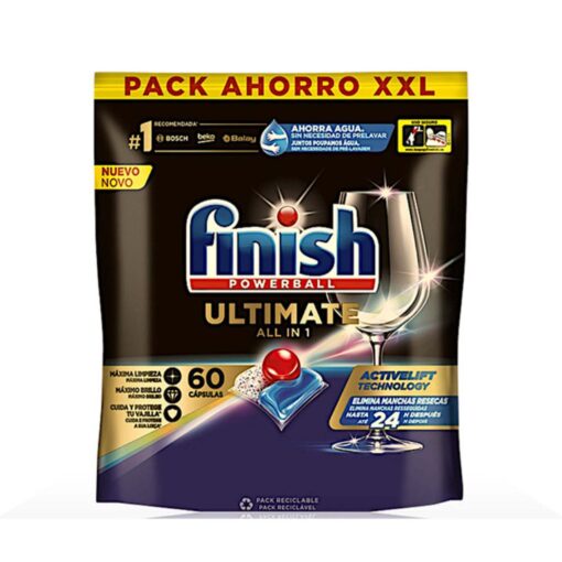 Viên rửa bát FINISH Ultimate All in 1 túi 60 viên