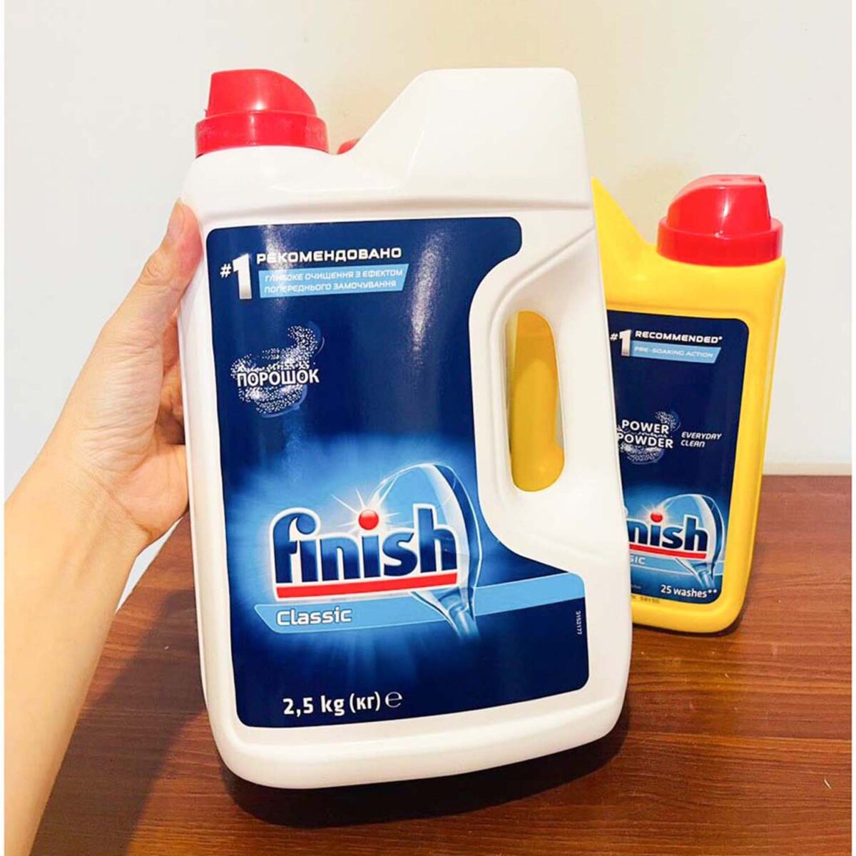 Bột rửa bát FINISH Powder Classic 2.5kg 1.2kg 1kg - Ảnh 7