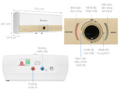 thong so ky thuat Binh nong lanh ARISTON SLIM3 20 RS MT AG 20L lit SL3 ngang gian tiep 2.5FE 2500W