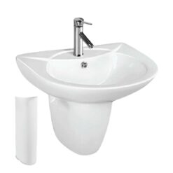 Chậu lavabo treo tường GUCEN G-LVD01 (03) chân lửng