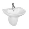 Chậu lavabo treo tường GUCEN G-LVL01 (03) chân lửng