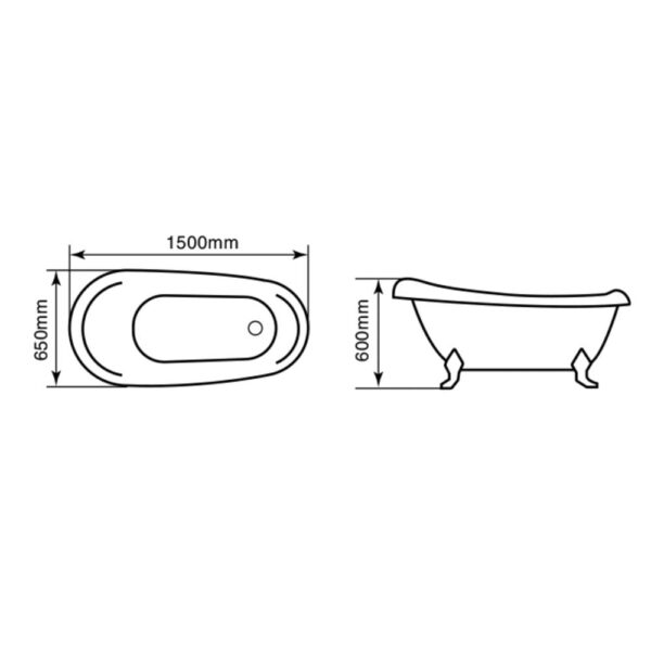 bản vẽ kích thước Bồn tắm GUCEN G-BT001 lập thể