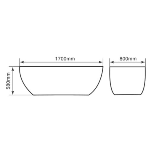 bản vẽ kích thước Bồn tắm GUCEN G-BT003 lập thể