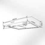 Bản vẽ kích thước Máy hút mùi VINGER VG-116-EC 60cm cổ điển