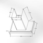 Bản vẽ kích thước Máy hút mùi VINGER VG-227-T01 70cm chữ T