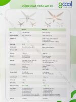 Quạt trần GCOOL AIR 05 RL 5 cánh - Ảnh 5