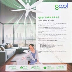 tinh nang Quat tran GCOOL AIR 05 R 5 canh