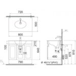 Chậu lavabo đặt bàn CAESAR LF5026 - Ảnh 3