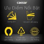 Nắp bồn cầu CAESAR M244 rơi êm - Ảnh 7