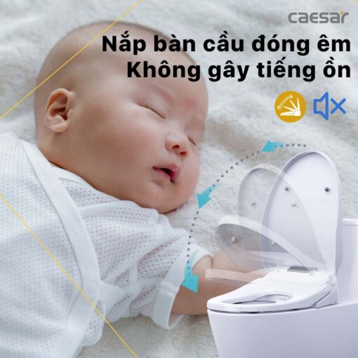 Tinh nang Nap bon cau CAESAR TAF610H dien tu 15