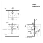 Chậu lavabo đặt bàn CAESAR LF5024 - Ảnh 3