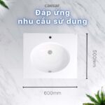 Chậu lavabo đặt bàn CAESAR LF5024 - Ảnh 11