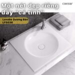 Chậu lavabo đặt bàn CAESAR LF5038 - Ảnh 4