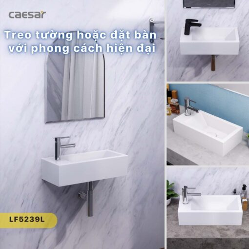 tinh nang Chau lavabo dat ban CAESAR LF5239L treo tuong 4