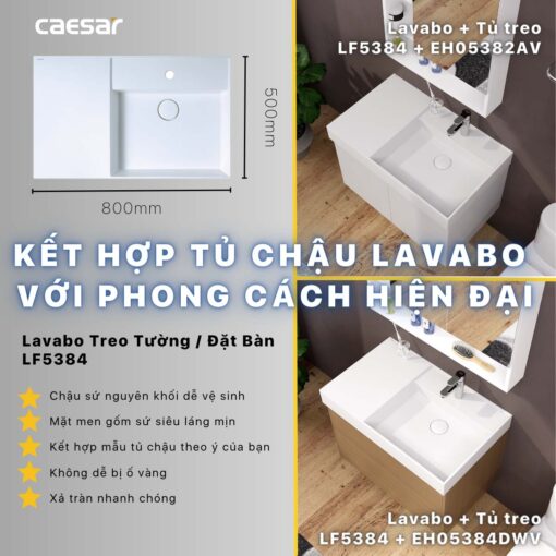 tinh nang Chau lavabo dat ban CAESAR LF5384 3