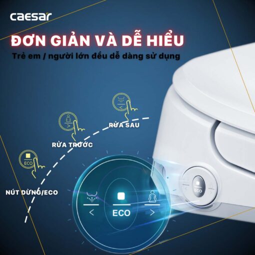 tinh nang Nap bon cau thong minh CAESAR TAF710H 8