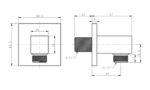Cút nối sen âm tường AMERICAN STANDARD FFAS9142HG - Ảnh 2